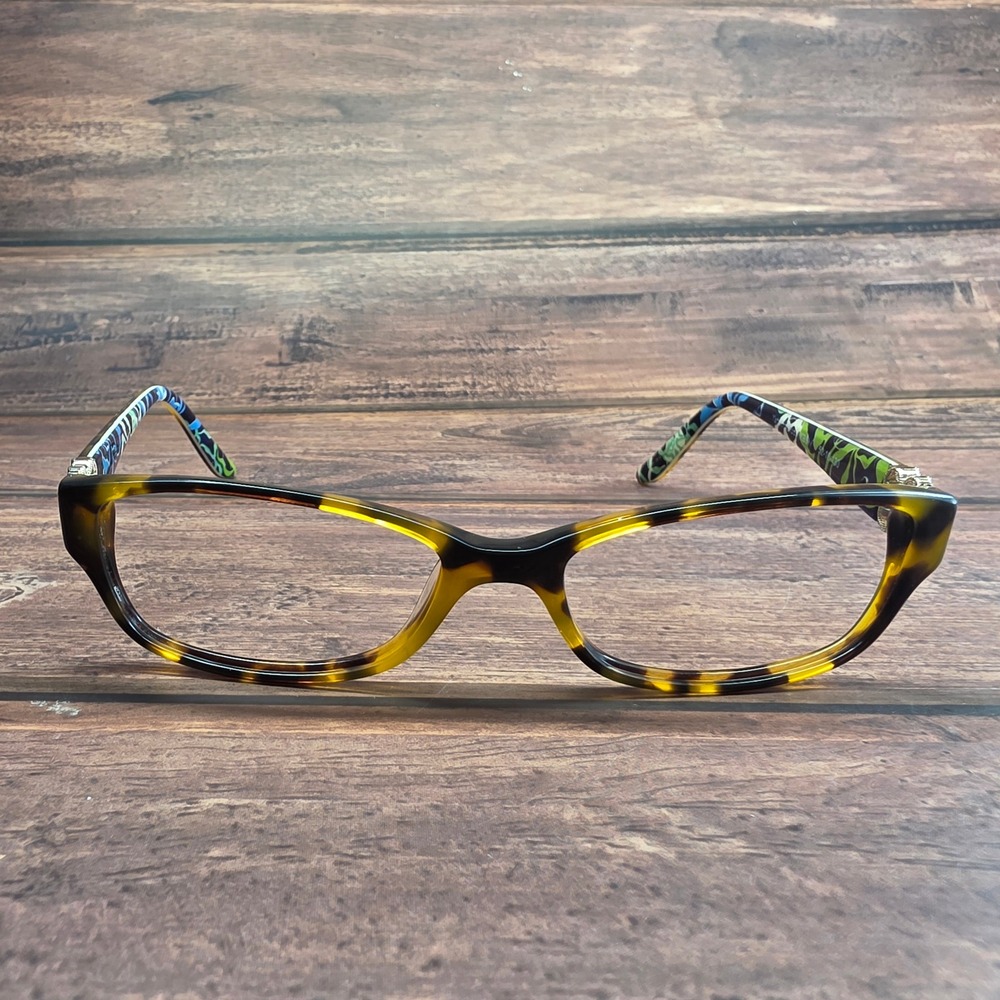 Vera Bradley Katalina Blues KBS Tortoise Floral Eyeglass Frames 52-16-130 Womens